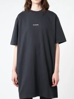 Acne Studio - Logo T-Shirt Dress in Black