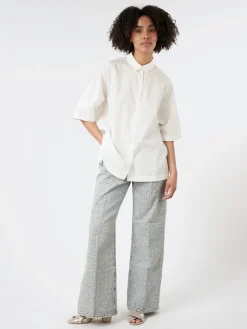 Acne Studios - 2022 Monogram Relaxed Fit Jeans in Blue/Beige