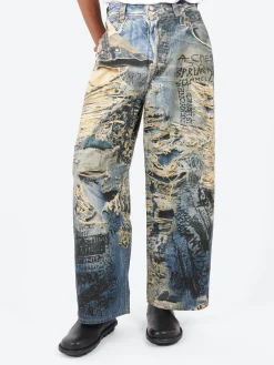 Acne Studios - 2023 Super Baggy Fit Jeans in Mid Blue