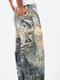 Acne Studios - 2023 Super Baggy Fit Jeans in Mid Blue