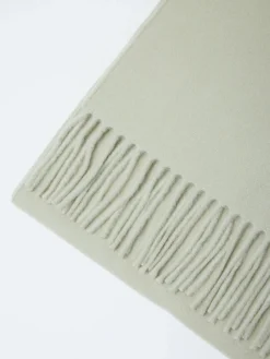 Acne Studios - Canada Fringe Wool Scarf - Skinny in Light Green