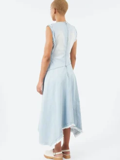 Acne Studios - Difel Denim Icelynn Sleeveless Dress in Light Blue