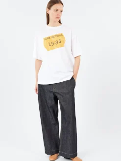 Acne Studios - Edra U Sticker T-Shirt in Optic White