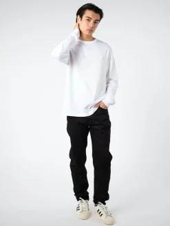 Acne Studios - Eisen X Face Long Sleeve T-Shirt in Optic White