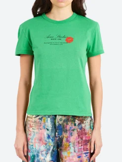 Acne Studios - Etza Business Card T-Shirt in Bright Green