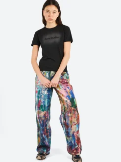 Acne Studios - Etza Faded Logo T-Shirt in Black