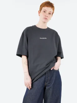 Acne Studios - Exford U Stamp Logo T-Shirt in Black