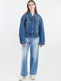 Acne Studios - 1981F Baggy Fit Jeans in Light Blue