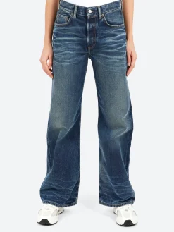 Acne Studios - 2021F Loose Fit Jeans in Mid Blue
