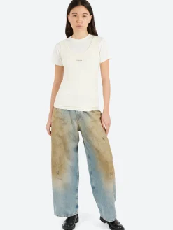 Acne Studios - 2023F Super Baggy Fit Jeans in Mid Blue