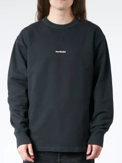 Acne Studios - Fin Stamp Logo Sweatshirt in Black