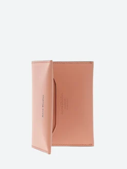 Acne Studios - Folded Card Holder in Salmon Pink Leather