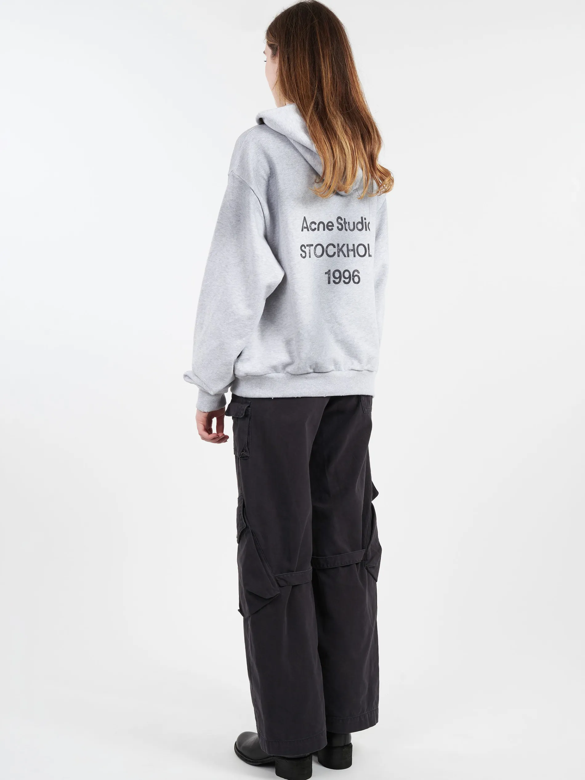 Acne Studios - Franciska H U 1996 Hoodie in Pale Grey Melange