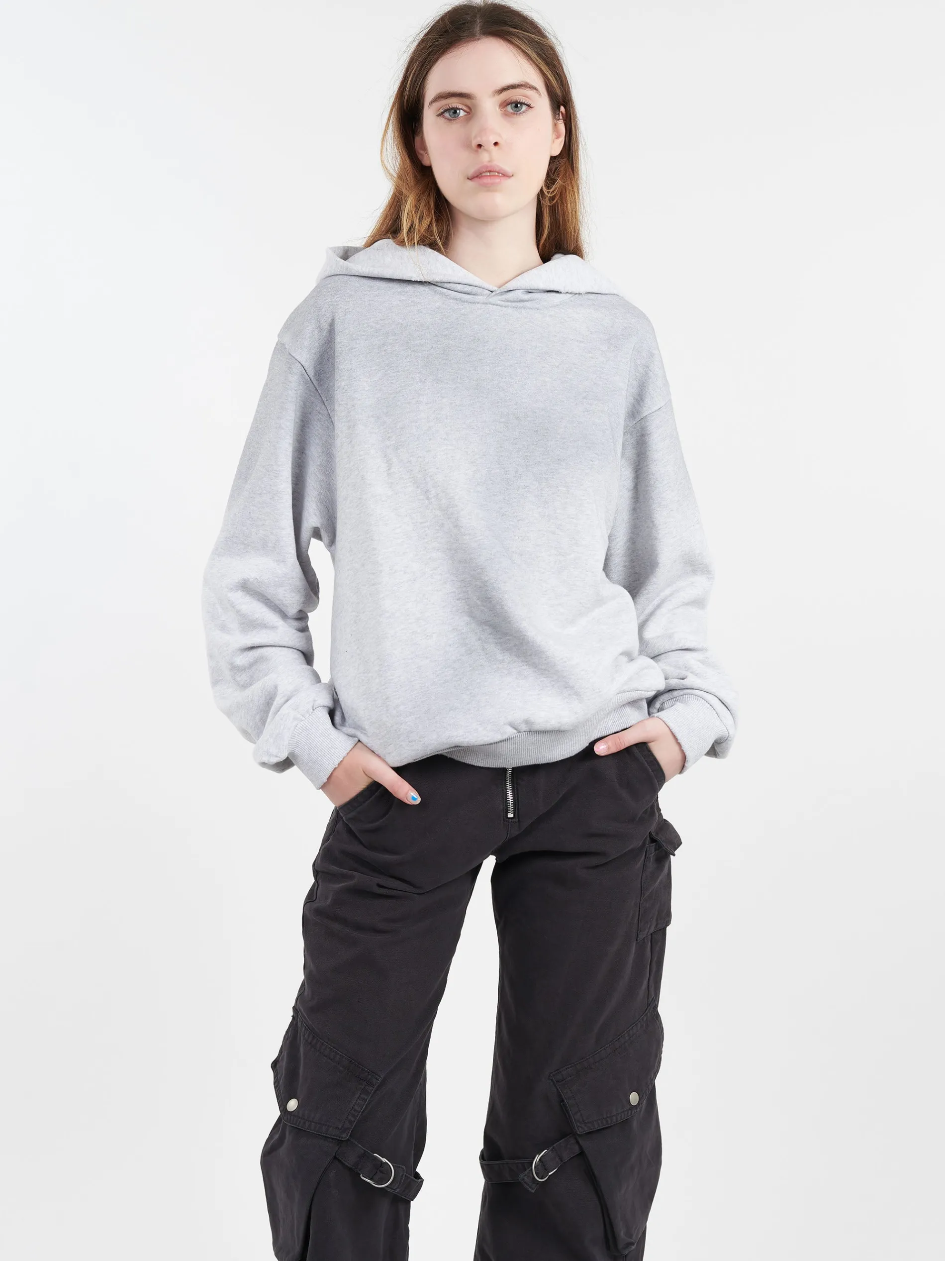 Acne Studios - Franciska H U 1996 Hoodie in Pale Grey Melange