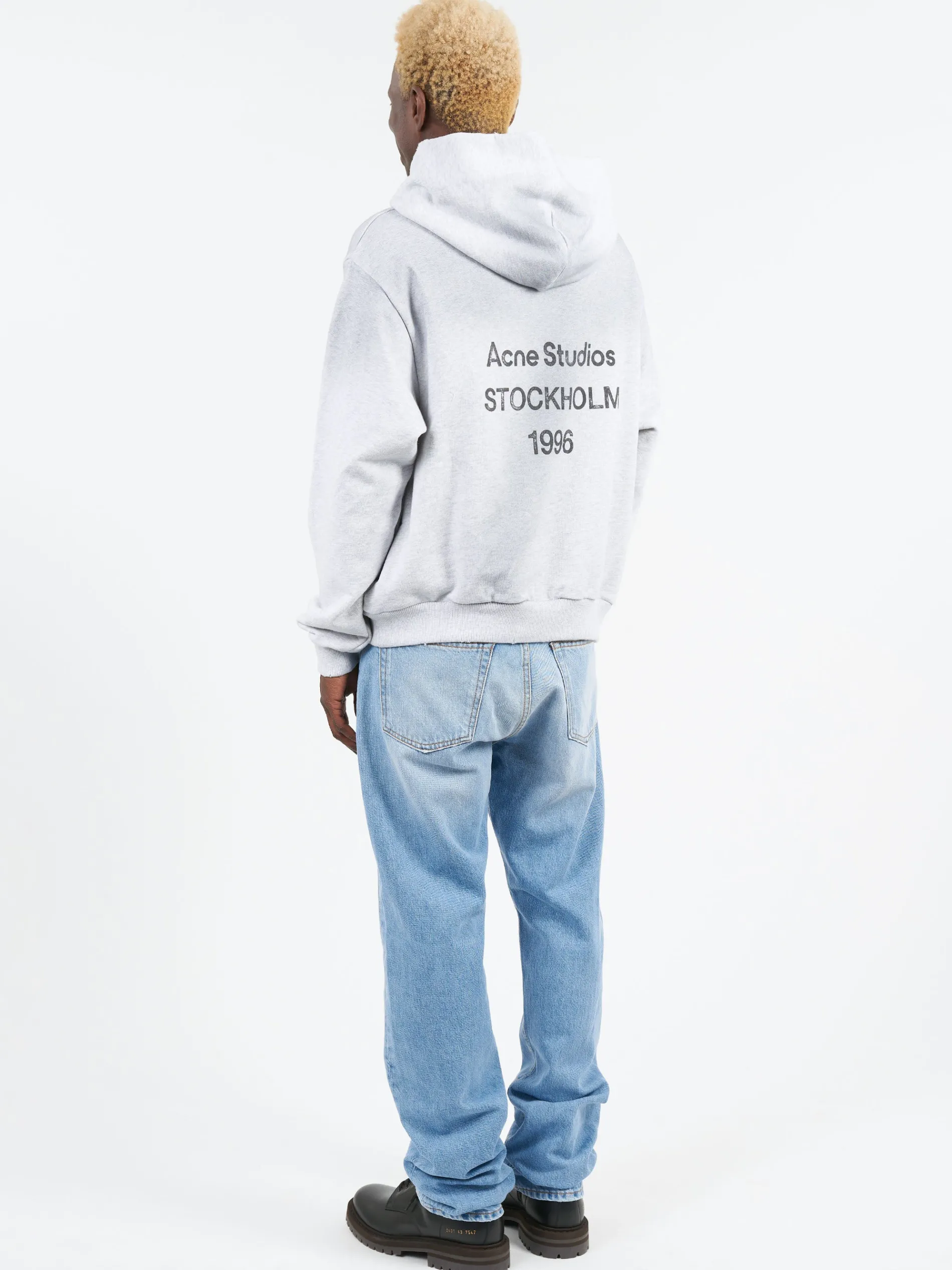 Acne Studios - Franciska H U 1996 Hoodie in Pale Grey Melange