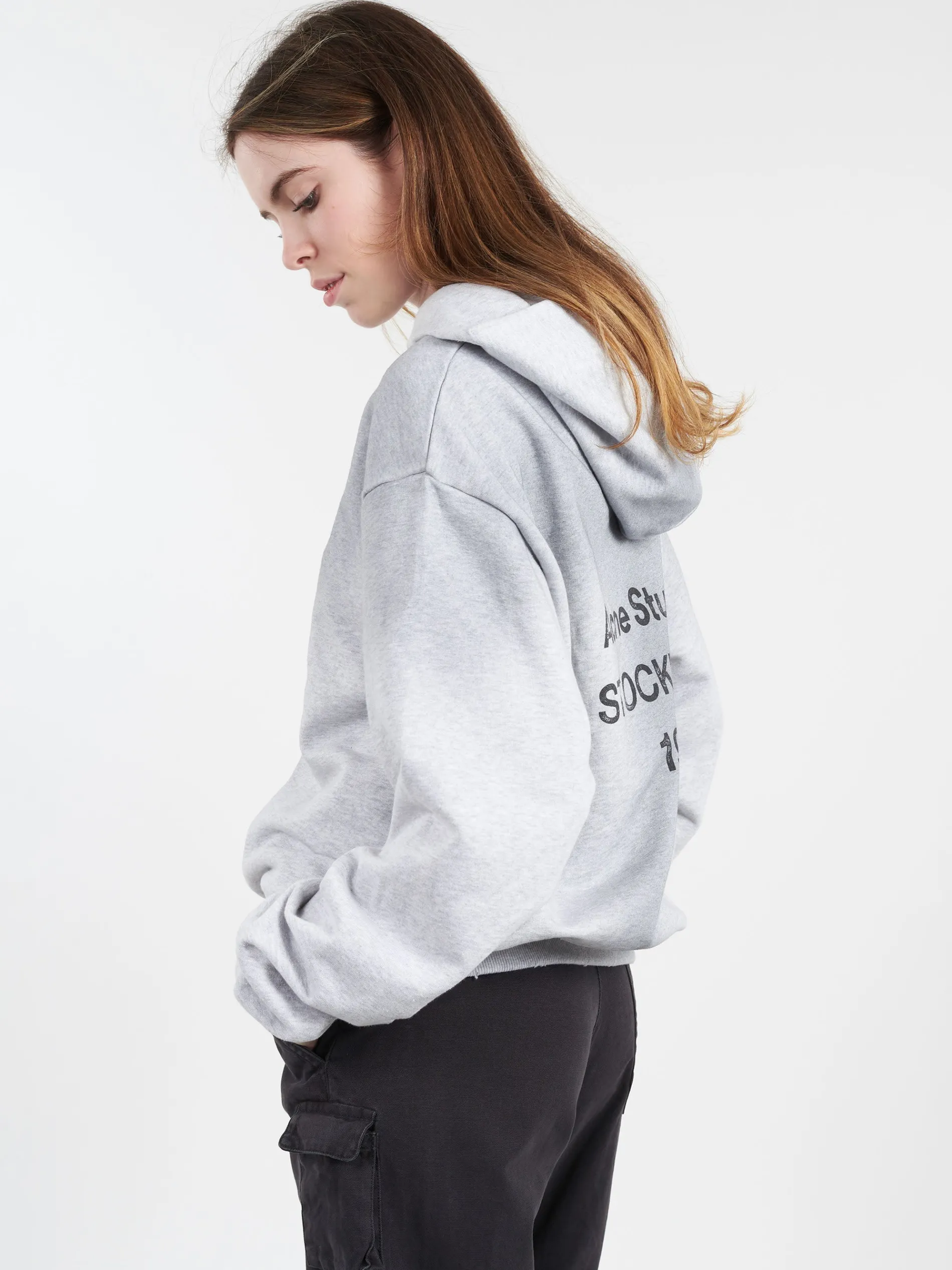 Acne Studios - Franciska H U 1996 Hoodie in Pale Grey Melange