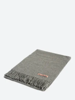 Acne Studios - Fringe Wool Scarf in Grey Melange