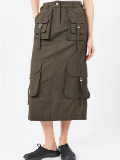 Acne Studios - Ilanta Tech Cargo Skirt in Dark Grey