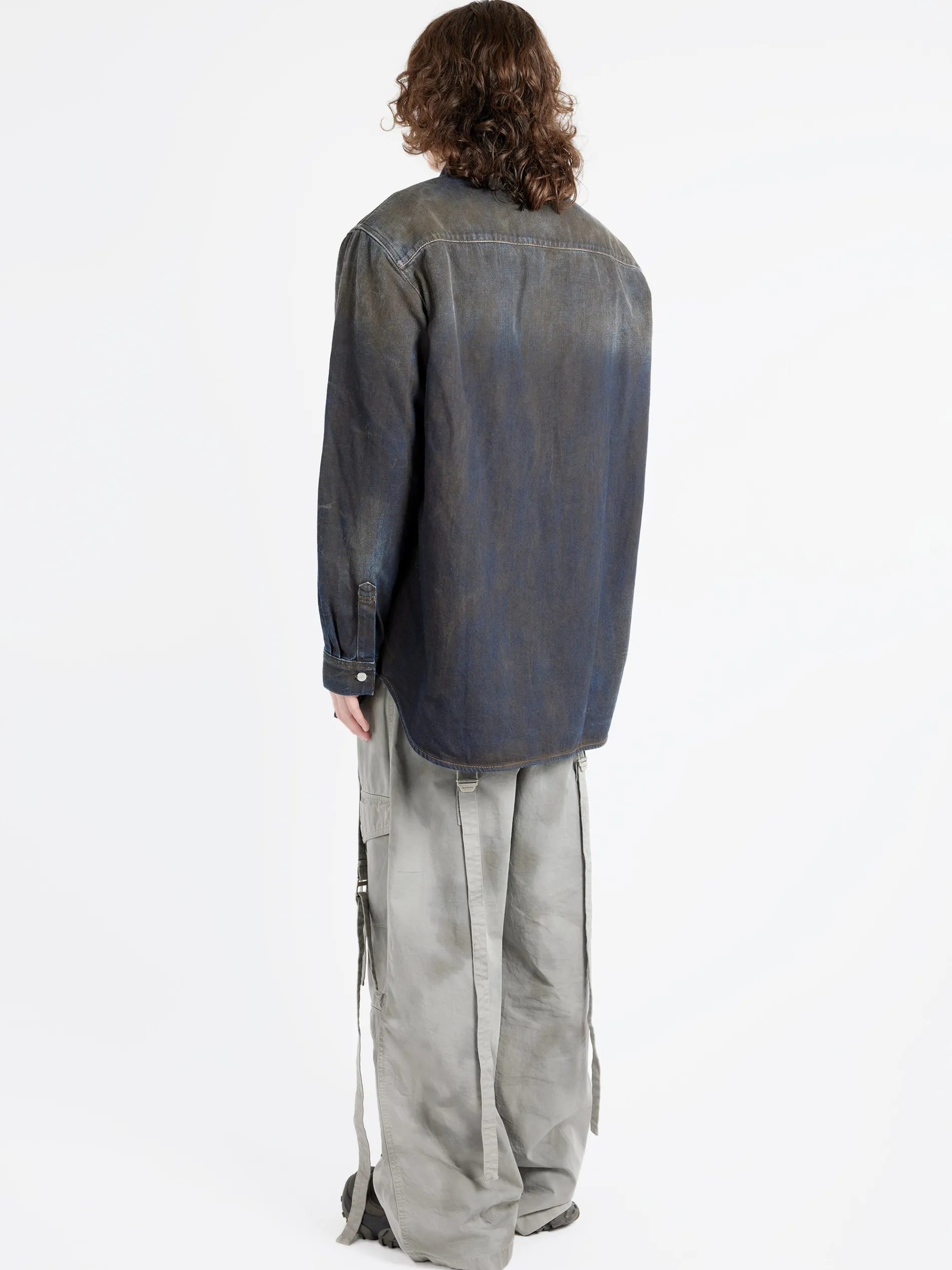 Acne Studios - Karto U Darkside Denim Shirt in Dark Blue