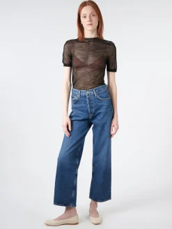 Acne Studios - Kemon Sheer Knit T-Shirt in Black