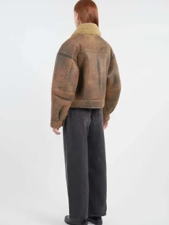 Acne Studios - Lakota Biker Jacket in Brown