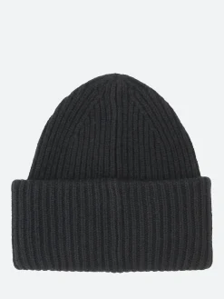 Acne Studios - Large Face Logo Beanie in Black