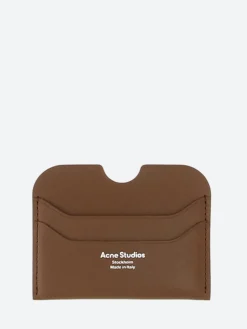 Acne Studios - Leather Card Holder in Camel Brown