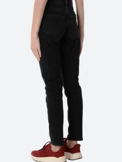 Acne Studios - Melk Tapered Fit Jeans in Used Black