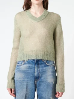 Acne Studios - Mohair Blend Jumper in Sage Green