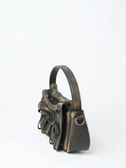 Acne Studios - Multipocket Micro Bag in Dark Brown and Beige