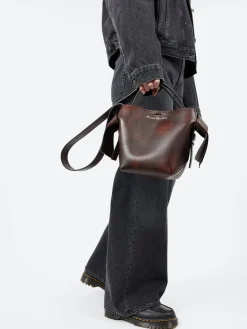 Acne Studios - Musubi Mini Shoulder Bag in Dark Brown