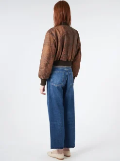 Acne Studios - New Lomber Vagabond Leather Bomber Jacket in Brown