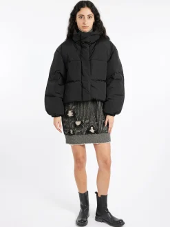 Acne Studios - Odisella P Spray Puffer Jacket in Anthracite and Black