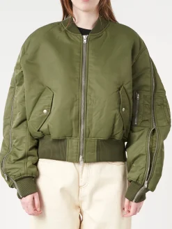 Acne Studios - Onad Nylon Bomber in Hunter Green