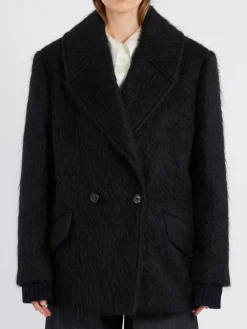 Acne Studios - Opeala Messy Hair Coat in Black