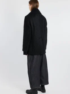 Acne Studios - Opeala Messy Hair Coat in Black