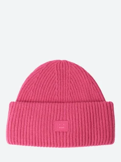 Acne Studios - Pana Face Beanie in Bright Pink