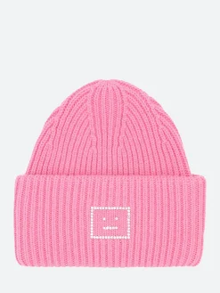 Acne Studios - Pansy Crystal Core Beanie in Tango Pink