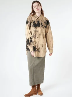 Acne Studios - Philon Saxon Denim Skirt in Anthracite Grey