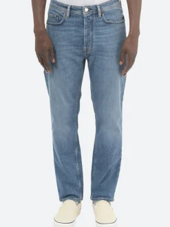 Acne Studios - River Slim Tapered Jeans in Mid Blue