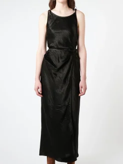 Acne Studios - Satin Strap Dress in Black