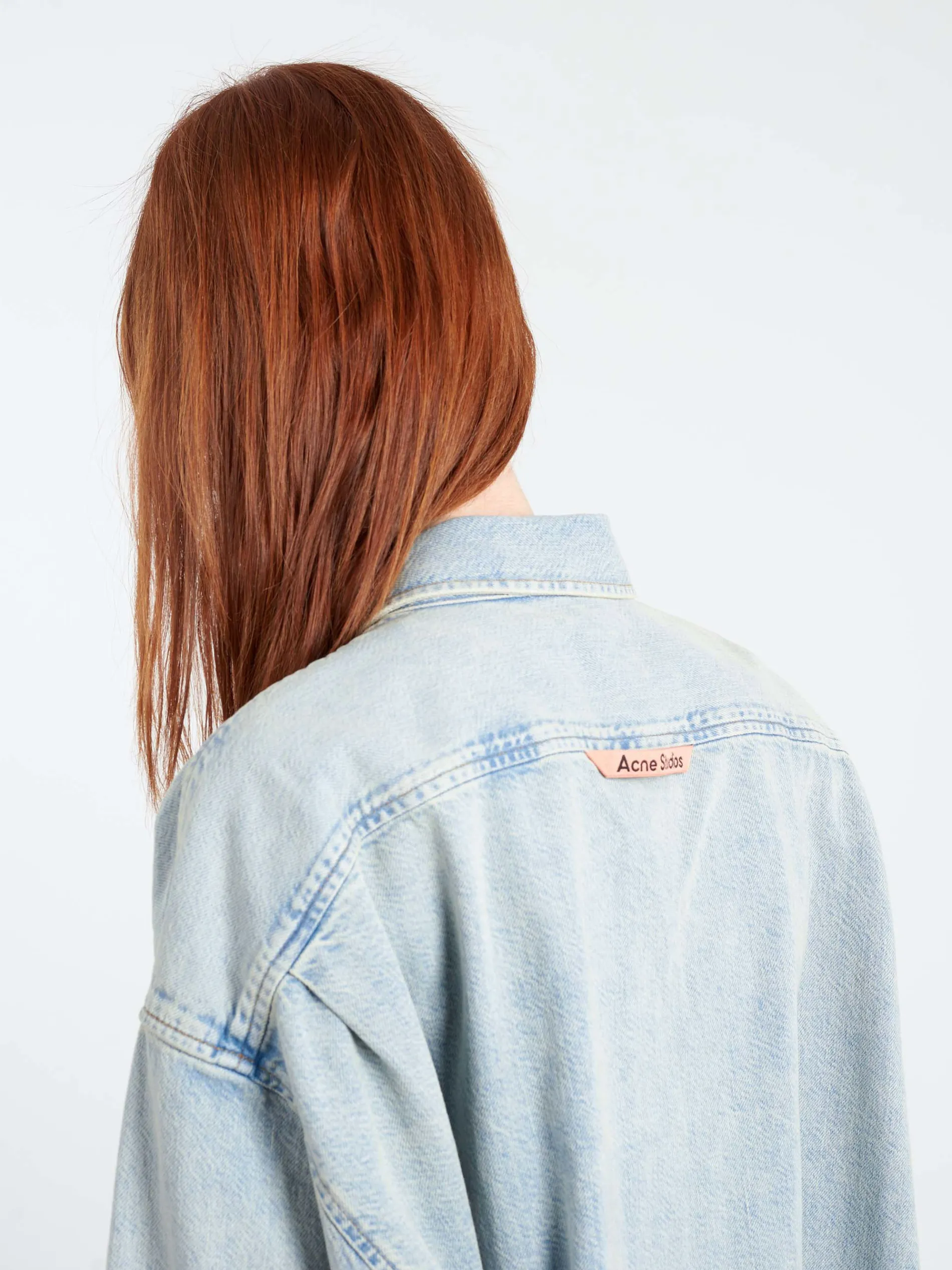 Acne Studios - Sedir U Soft Denim Bleach Button-Up Shirt in Indigo Blue