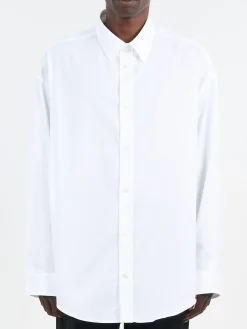Acne Studios - Setar LS Cotton Pique Button-Up Shirt in White