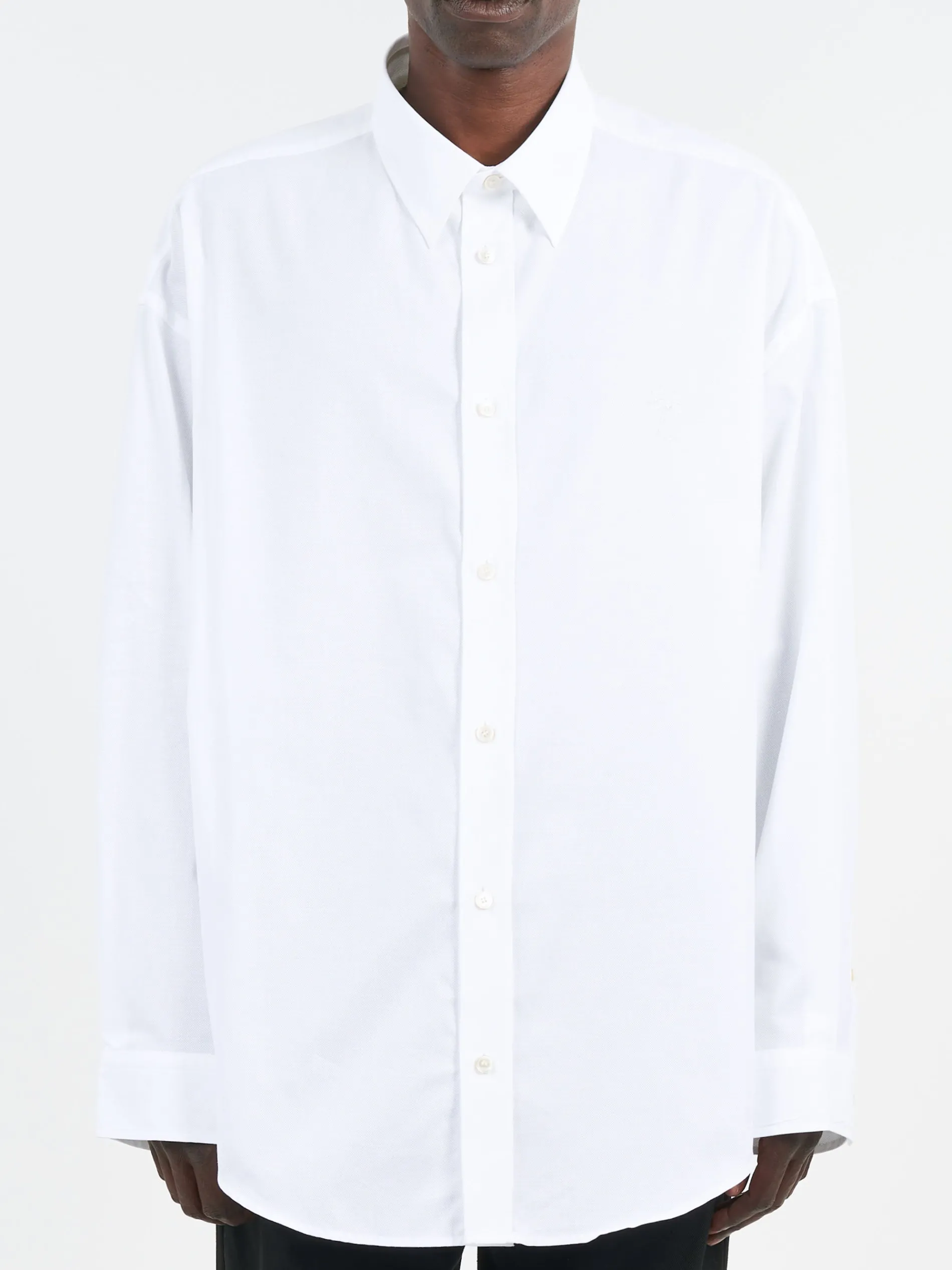 Acne Studios - Setar LS Cotton Pique Button-Up Shirt in White