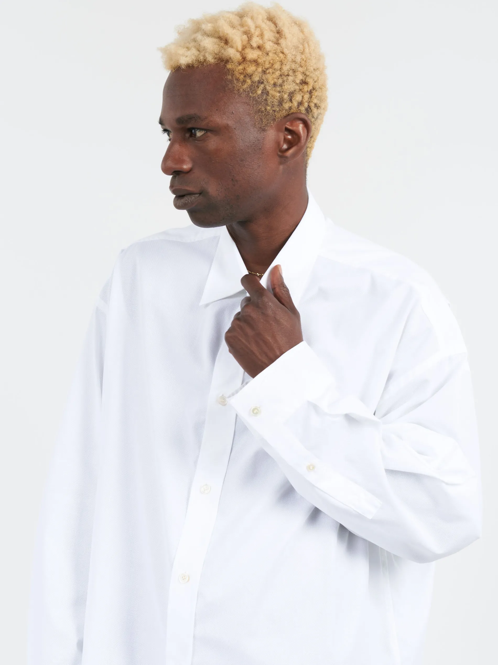 Acne Studios - Setar LS Cotton Pique Button-Up Shirt in White