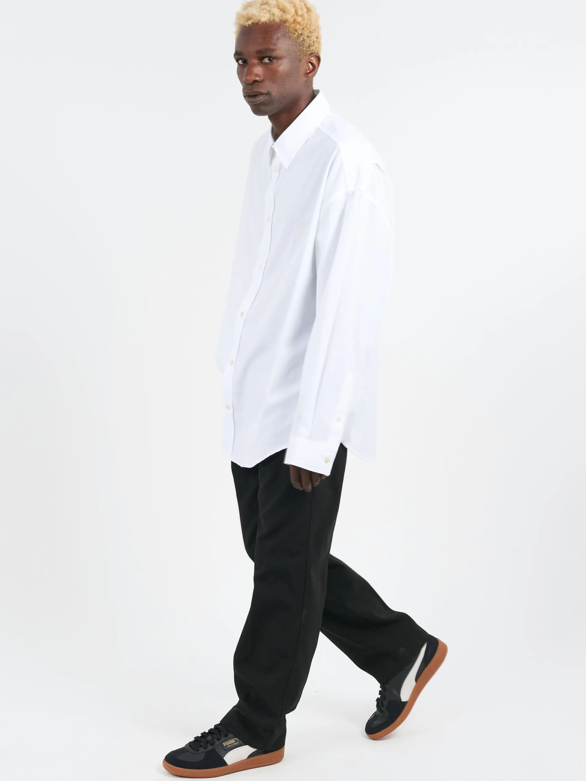 Acne Studios - Setar LS Cotton Pique Button-Up Shirt in White