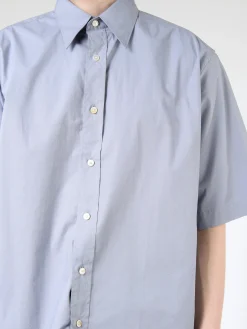 Acne Studios - Short Sleeve Button-Up in Dusty Blue