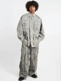 Acne Studios - Siguel Cotton Twill Shirt in Mid Grey