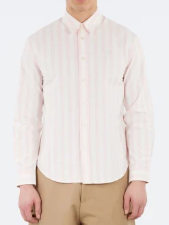 Acne Studios - Sunnie Vintage Oxford Stripe in Off White and Pink