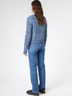 Acne Studios - Wool Blend Jumper in Aqua Blue/Multi
